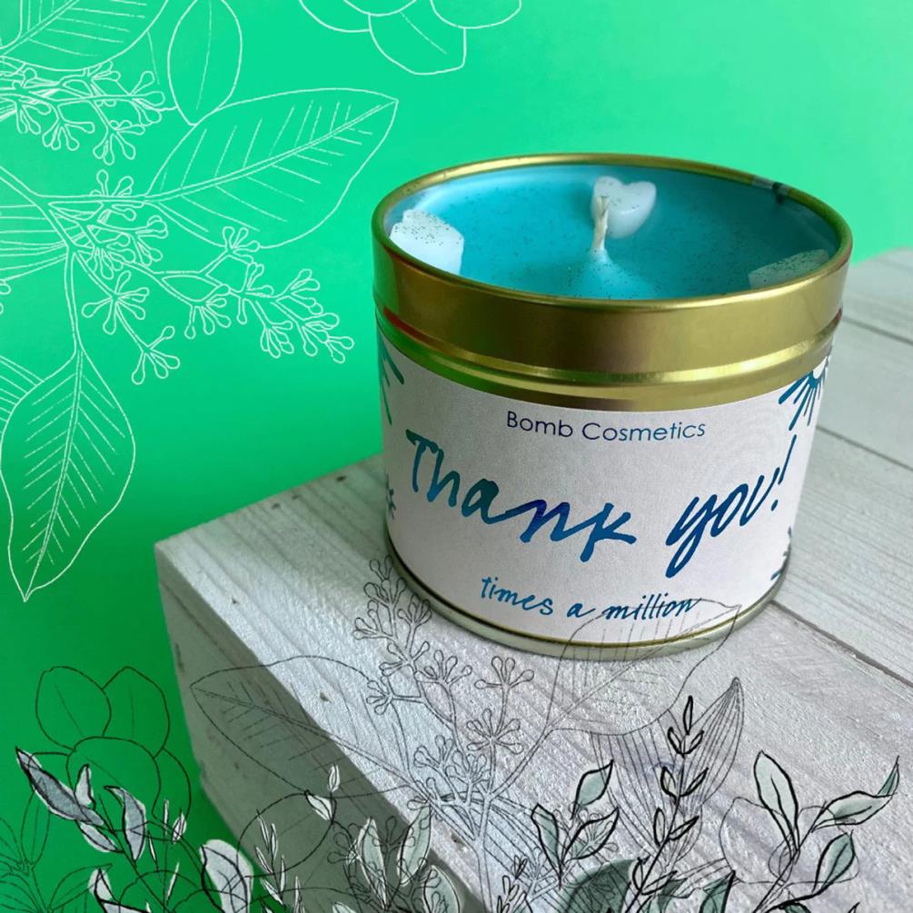 Bomb Cosmetics Thank You Tin Candle Extra Image 1